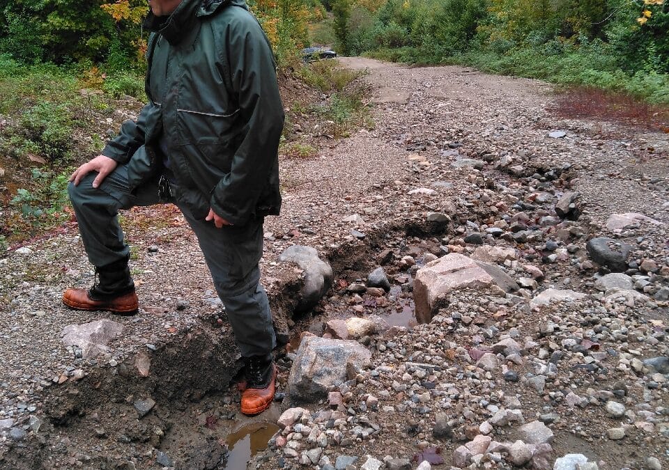 Voirie forestière en terre publique: documentation des impacts sur les cours d’eau