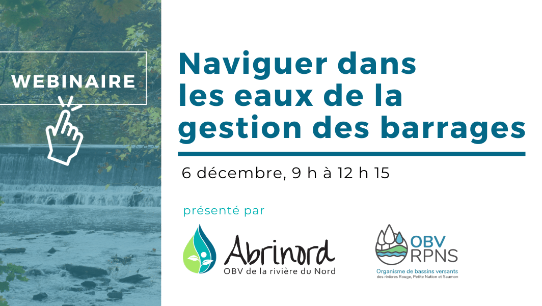 Webinaire : Naviguer dans les eaux de la gestion des barrages